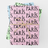 Eiffel Tower Paris Frankreich Design Geschenkpapier Set (Beispiel)