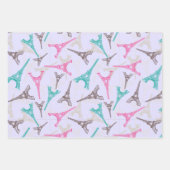 Eiffel Tower Paris Frankreich Design Geschenkpapier Set (Vorderseite 3)