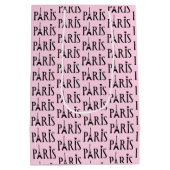 Eiffel Tower Paris Frankreich Design Mittlere Geschenktüte (Rückseite)