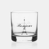 Eiffel Tower Paris Frankreich Design Whiskyglas (Vorderseite)