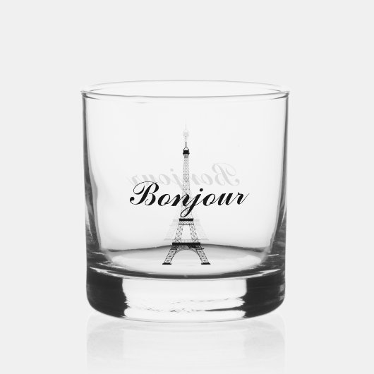 Eiffel Tower Paris Frankreich Design Whiskyglas (Rückseite)