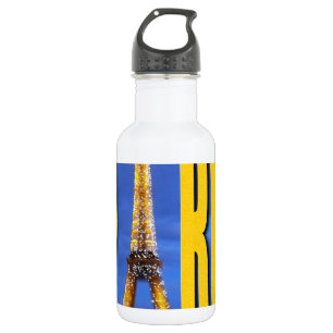 Eiffel Tower Paris Frankreich Edelstahlflasche