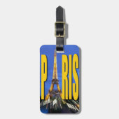 Eiffel Tower Paris Frankreich Gepäckanhänger (Vorderseite vertikal)