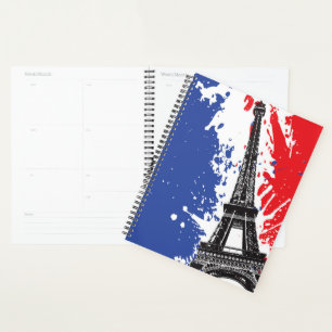 Eiffel Tower   Paris, Frankreich   Grunge Flag Planer