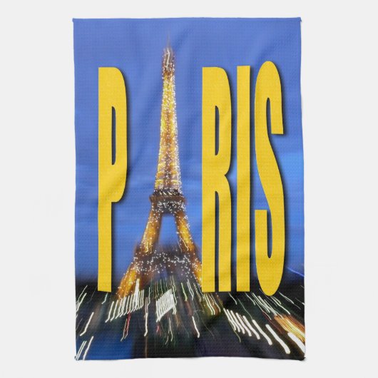 Eiffel Tower Paris Frankreich Handtuch (Vertikal)