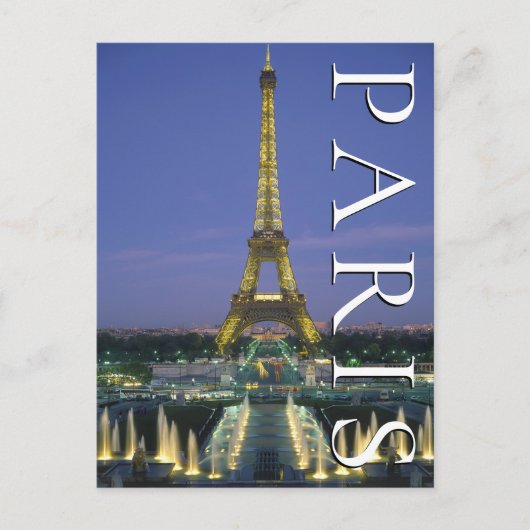 Eiffel Tower | Paris, Frankreich | Happy Birthday Postkarte (Vorderseite)