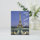 Eiffel Tower | Paris, Frankreich | Happy Birthday Postkarte (Stehend Vorderseite)