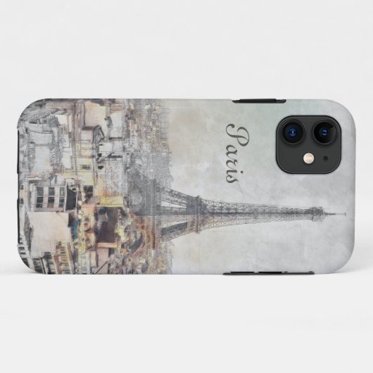 Eiffel Tower Paris Frankreich iPhone Case - Stilvo (Rückseite (Horizontal))