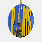 Eiffel Tower Paris Frankreich Keramik Ornament (Rechts)