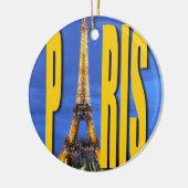Eiffel Tower Paris Frankreich Keramik Ornament (Links)