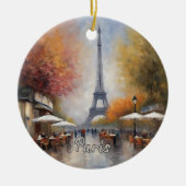 Eiffel Tower Paris Frankreich Keramik Ornament (Vorne)