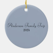 Eiffel Tower Paris Frankreich Keramik Ornament (Hinten)