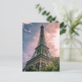 Eiffel Tower Paris Frankreich Landschaftliches Fot Postkarte (Stehend Vorderseite)