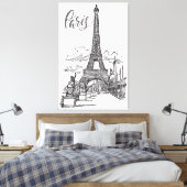 Eiffel Tower Paris Frankreich Leinwanddruck (Insitu (Schlafzimmer))