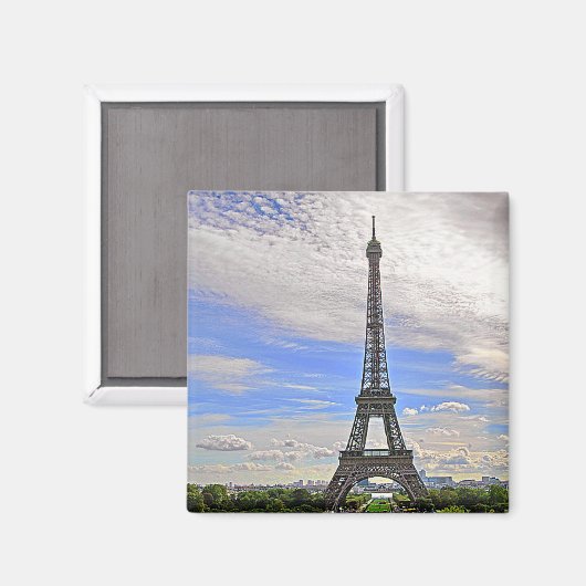 EIFFEL TOWER, PARIS, FRANKREICH MAGNET (Vorderseite/Rückseite)