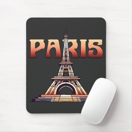 Eiffel Tower Paris Frankreich Mousepad (Mit Mouse)
