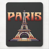 Eiffel Tower Paris Frankreich Mousepad (Vorne)
