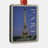 Eiffel Tower | Paris, Frankreich Ornament Aus Metall (Rechts)