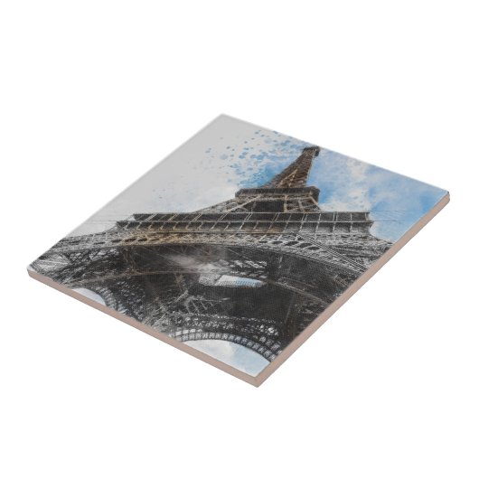 Eiffel Tower Paris Frankreich Pariser Wall Décor Fliese (Seite)
