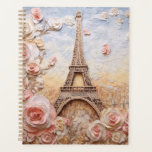 Eiffel Tower Paris Frankreich Pink Floral Planer<br><div class="desc">Der Eiffelturm Paris Frankreich Pink Floral Planners besticht durch ein stilvolles,  modernes 3D-Design mit dem Eiffelturm in Paris und rosa Blume. Perfekt als Geschenk für Familie und Freunde zum Geburtstag,  Weihnachten,  Feiertagen und mehr oder für Mutter zum Muttertag. Von Evco Studio entworfen www.zazzle.com/store/evcostudio</div>