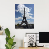 Eiffel Tower Paris Frankreich Poster (Heimbüro)