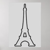 Eiffel Tower Paris Frankreich Poster (Vorne)