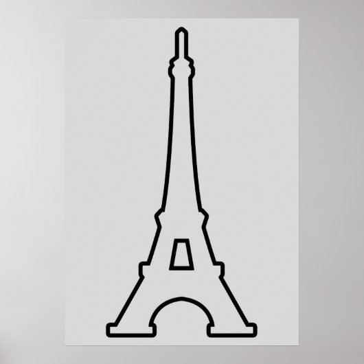 Eiffel Tower Paris Frankreich Poster (Vorne)
