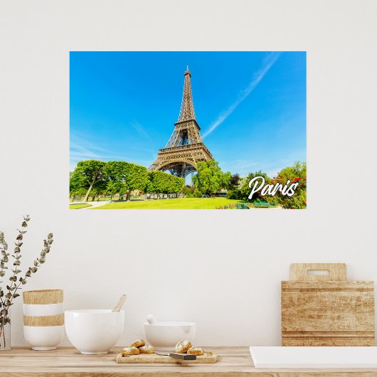 Eiffel Tower | Paris, Frankreich Poster (Küche)