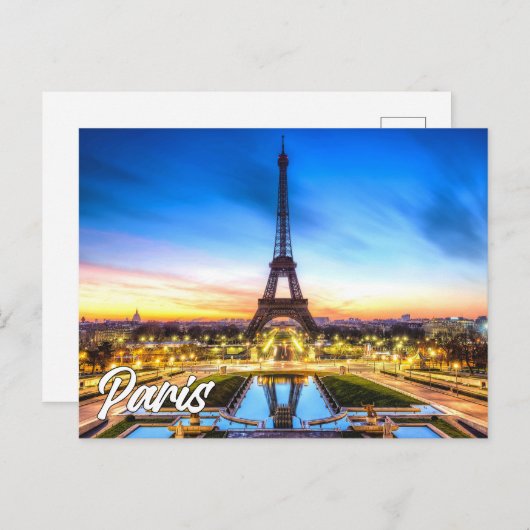 Eiffel Tower | Paris Frankreich Postkarte (Vorne/Hinten)