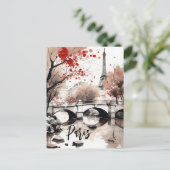 Eiffel Tower Paris Frankreich Postkarte (Stehend Vorderseite)