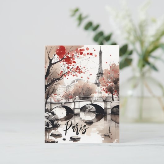 Eiffel Tower Paris Frankreich Postkarte (Stehend Vorderseite)