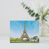Eiffel Tower | Paris, Frankreich Postkarte (Stehend Vorderseite)