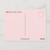 Eiffel Tower Paris Frankreich Postkarte (Rückseite)