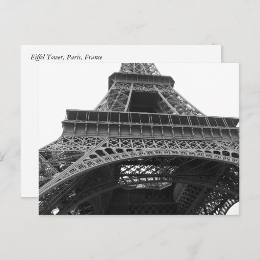 Eiffel Tower Paris Frankreich Reisen Postkarte (Vorne/Hinten)