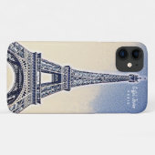 Eiffel Tower Paris Frankreich Sehenswürdigkeit Case-Mate iPhone Hülle (Rückseite (Horizontal))