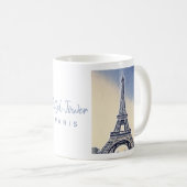 Eiffel Tower Paris Frankreich Sehenswürdigkeit Kaffeetasse (VorderseiteRechts)