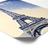 Eiffel Tower Paris Frankreich Sehenswürdigkeit Poster (Ecke)