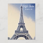 Eiffel Tower Paris Frankreich Sehenswürdigkeit Postkarte (Vorderseite)