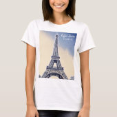 Eiffel Tower Paris Frankreich Sehenswürdigkeit T-Shirt (Vorderseite)