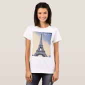 Eiffel Tower Paris Frankreich Sehenswürdigkeit T-Shirt (Vorne ganz)