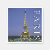 Eiffel Tower | Paris, Frankreich Serviette (Vorderseite)