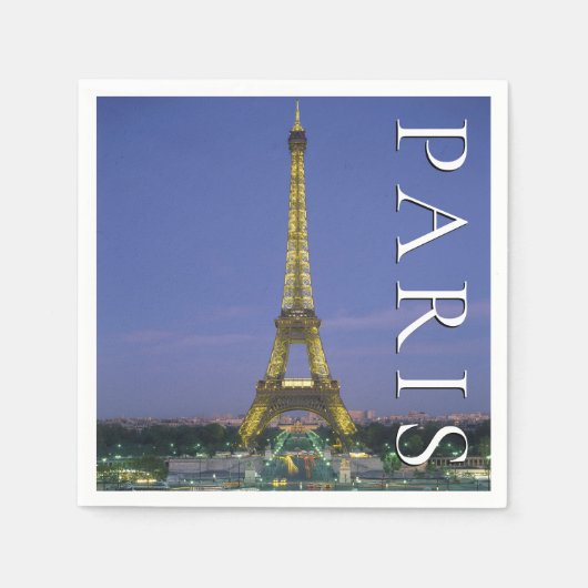 Eiffel Tower | Paris, Frankreich Serviette (Vorderseite)