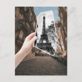Eiffel Tower Paris Frankreich Special FX Postkarte (Vorderseite)