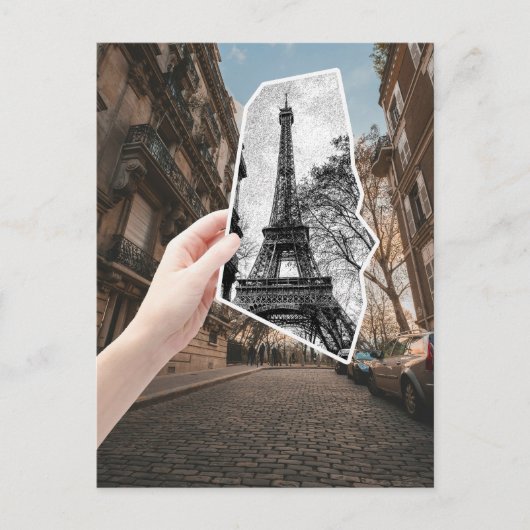 Eiffel Tower Paris Frankreich Special FX Postkarte (Vorderseite)