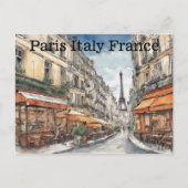 Eiffel Tower Paris Frankreich Stadt Szene Postkarte (Vorderseite)