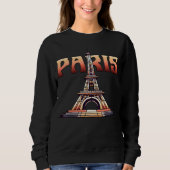 Eiffel Tower Paris Frankreich Sweatshirt (Vorderseite)