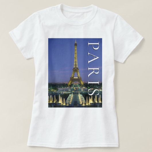 Eiffel Tower | Paris, Frankreich T-Shirt (Design vorne)