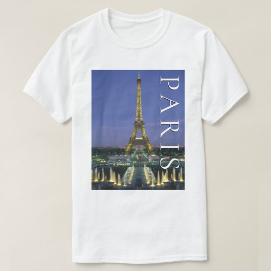 Eiffel Tower | Paris, Frankreich T-Shirt (Design vorne)