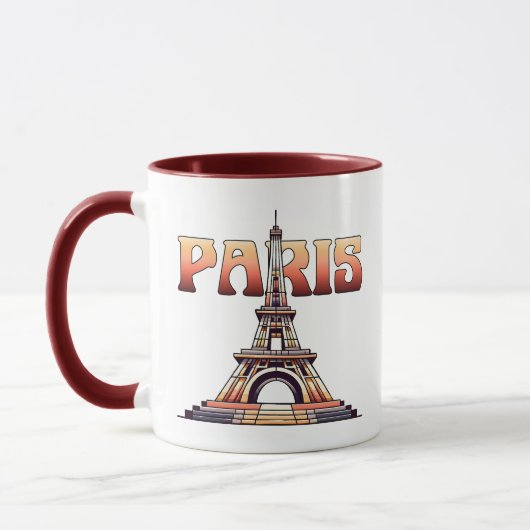 Eiffel Tower Paris Frankreich Tasse (Links)