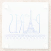 Eiffel Tower Paris Frankreich Untersetzer (Rückseite)